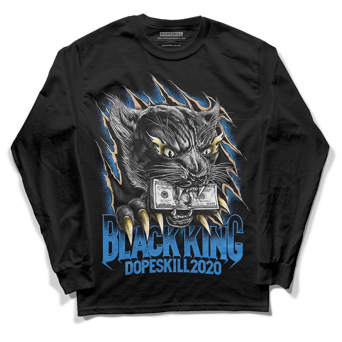 SB Dunk Low Homer DopeSkill Long Sleeve T-Shirt Black King Graphic - Black