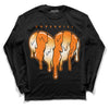 Wmns Dunk Low 'Magma Orange DopeSkill Long Sleeve T-Shirt Slime Drip Heart Graphic Streetwear - Black