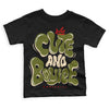 Travis Scott x Jordan 1 Low OG “Olive” DopeSkill Toddler Kids T-shirt Cute and Boujee Graphic Streetwear - Black