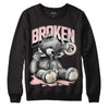  Jordan 1 High OG WMNS Washed Pink DopeSkill Sweatshirt Sick Bear Graphic Streetwear - Black