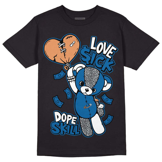 Jordan 3 Retro Wizards DopeSkill T-Shirt Love Sick Graphic Streetwear - Black