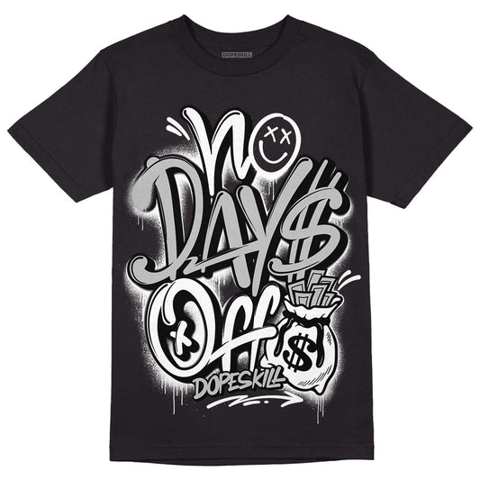 Dunk Low Panda White Black DopeSkill T-Shirt No Days Off Graphic - Black