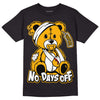 Goldenrod Dunk DopeSkill T-Shirt Hurt Bear Graphic - Black 