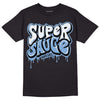 Jordan 5 Retro University Blue DopeSkill T-Shirt Super Sauce Graphic Streetwear - Black