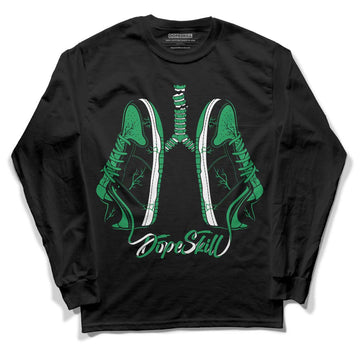 Jordan 1 Low Lucky Green DopeSkill Long Sleeve T-Shirt Breathe Graphic Streetwear - black