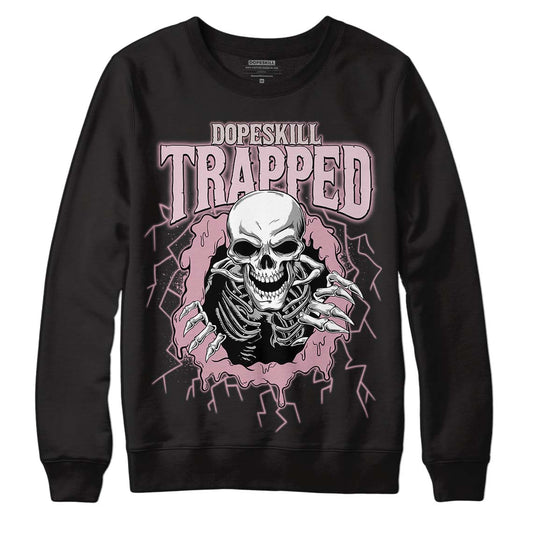 Dunk Low Teddy Bear Pink DopeSkill Sweatshirt Trapped Halloween Graphic - Black 