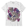 Jordan 7 SE Sapphire DopeSkill T-Shirt Boss Lady Graphic - White 