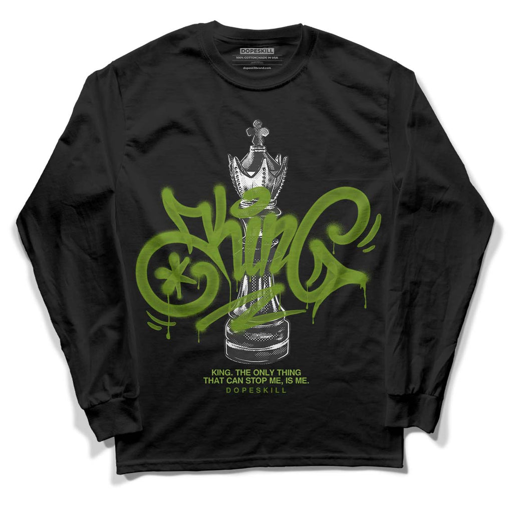 Dunk Low 'Chlorophyll' DopeSkill Long Sleeve T-Shirt King Chess Graphic Streetwear - Black