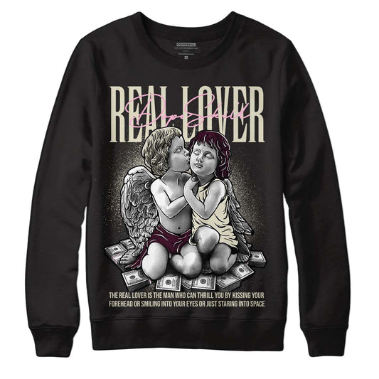 Dunk Low Night Maroon and Medium Soft Pink DopeSkill Sweatshirt Real Lover Graphic Streetwear - Black 