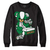 Nike SB x Jordan 4 “Pine Green” DopeSkill Sweatshirt Sneakerhead BEAR Graphic Streetwear - Black