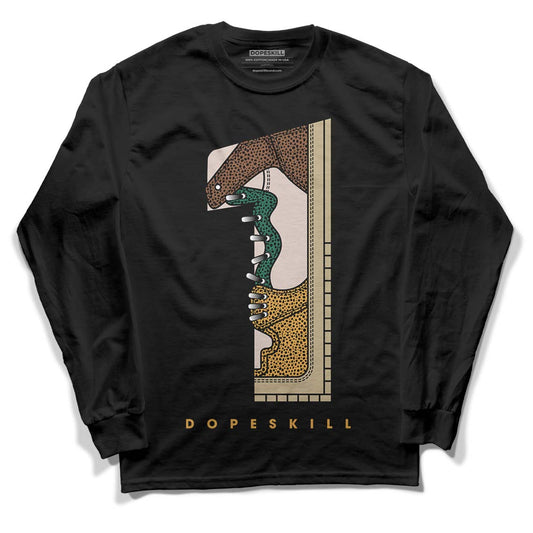 Safari Dunk Low DopeSkill Long Sleeve T-Shirt No.1 Graphic - Black