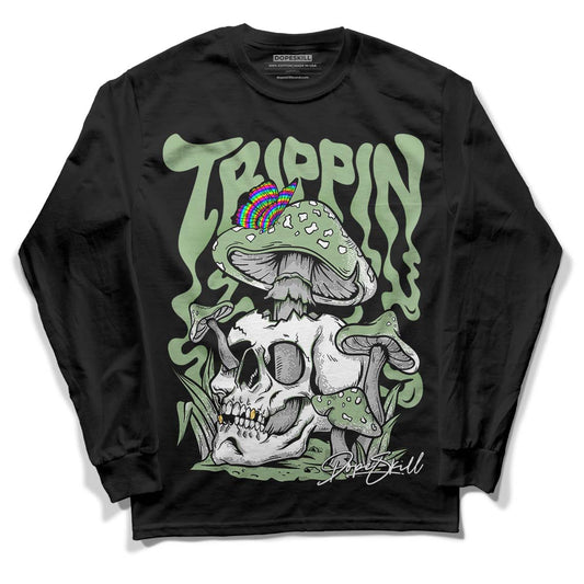 Jordan 4 Retro “Seafoam” DopeSkill Long Sleeve T-Shirt Trippin  Graphic Streetwear  - Black 