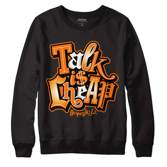 Wmns Dunk Low 'Magma Orange DopeSkill Sweatshirt Talk Is Chip Graphic Streetwear - Black