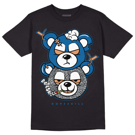 Jordan 3 Retro Wizards DopeSkill T-Shirt New Double Bear Graphic Streetwear - Black
