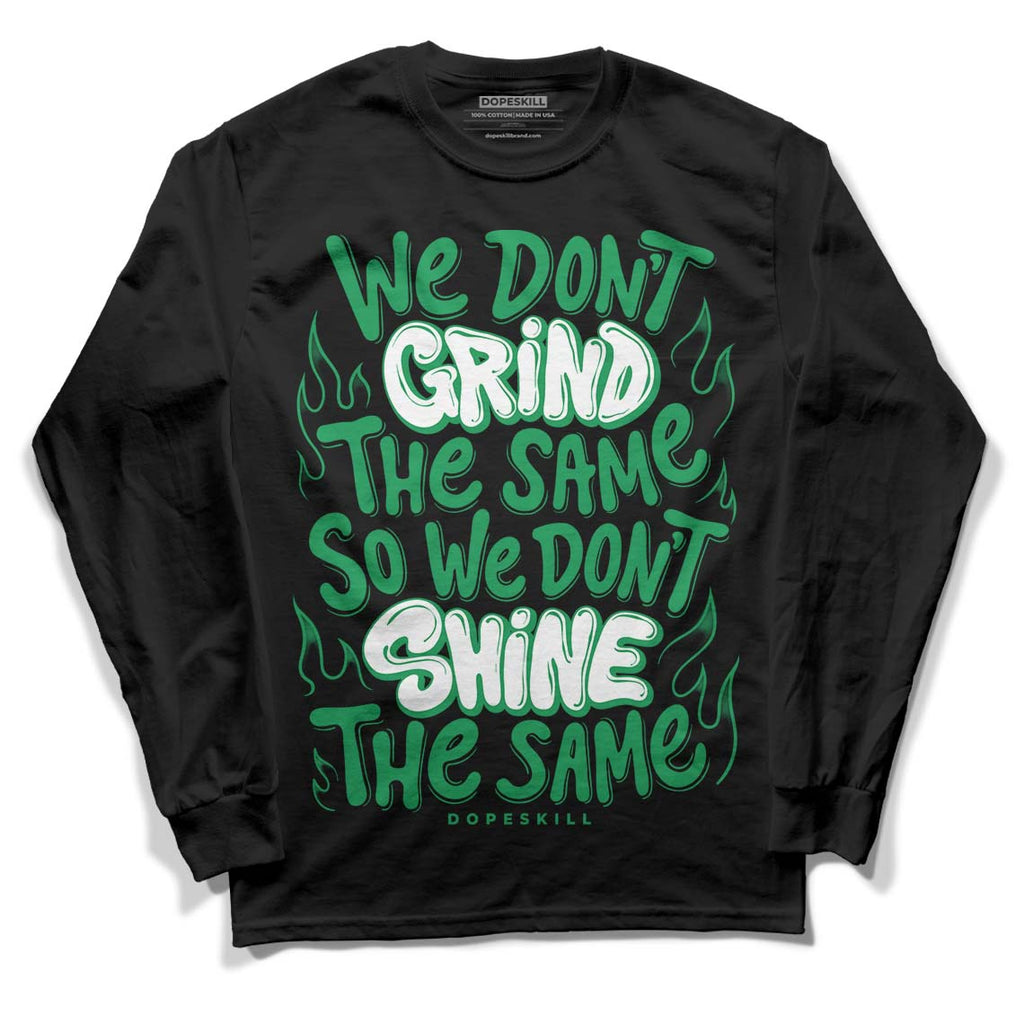 Jordan 6 Rings "Lucky Green" DopeSkill Long Sleeve T-Shirt Grind Shine Graphic Streetwear - Black
