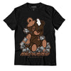 Jordan 1 Mid Dark Chocolate DopeSkill T-Shirt MOMM Bear Graphic - Black 