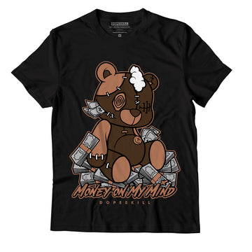 Jordan 1 Mid Dark Chocolate DopeSkill T-Shirt MOMM Bear Graphic - Black 