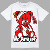 Cherry 11s DopeSkill T-Shirt Hurt Bear Graphic - White