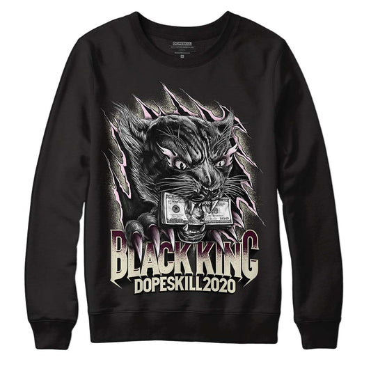 Dunk Low Night Maroon and Medium Soft Pink DopeSkill Sweatshirt Black King Graphic Streetwear - Black