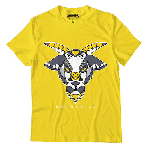 AJ 4 Lightning DopeSkill Tour Yellow T-shirt Sneaker Goat Graphic