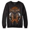 Orange Black White DopeSkill Sweatshirt DopeSkill Evolution Graphic