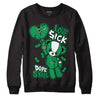 Jordan 1 Low Lucky Green DopeSkill Sweatshirt Love Sick Graphic Streetwear - Black