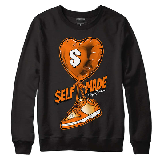 Wmns Dunk Low 'Magma Orange DopeSkill Sweatshirt Self Made Graphic Streetwear - Black