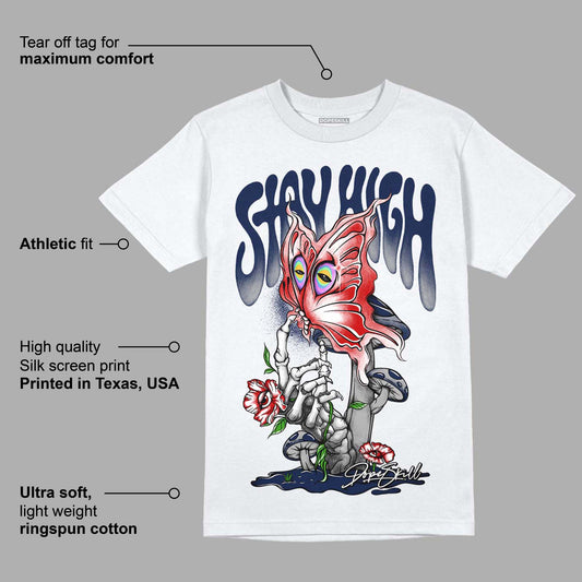 Midnight Navy 4s DopeSkill T-Shirt Stay High Graphic