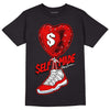 Cherry 11s DopeSkill T-Shirt Self Made Graphic - Black