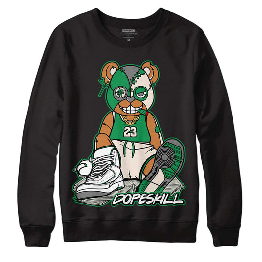 Jordan 2 Retro Lucky Green DopeSkill Sweatshirt Greatest Graphic Streetwear - Black 