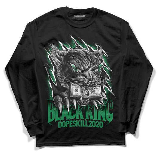 Jordan 3 WMNS “Lucky Green” DopeSkill Long Sleeve T-Shirt Black King Graphic Streetwear - Black