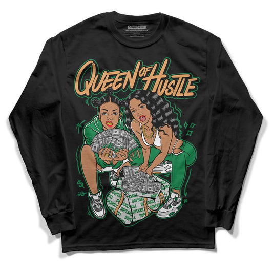 Nike SB x Jordan 4 “Pine Green” DopeSkill Long Sleeve T-Shirt Queen Of Hustle Graphic Streetwear - Black