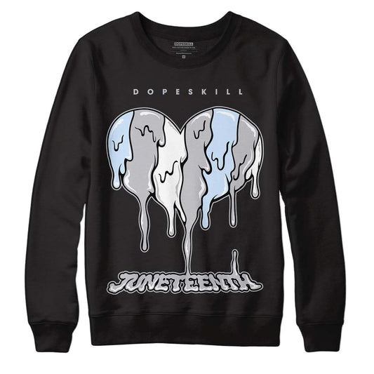 Jordan 11 Retro Low Cement Grey DopeSkill Sweatshirt Juneteenth Heart Graphic Streetwear - Black