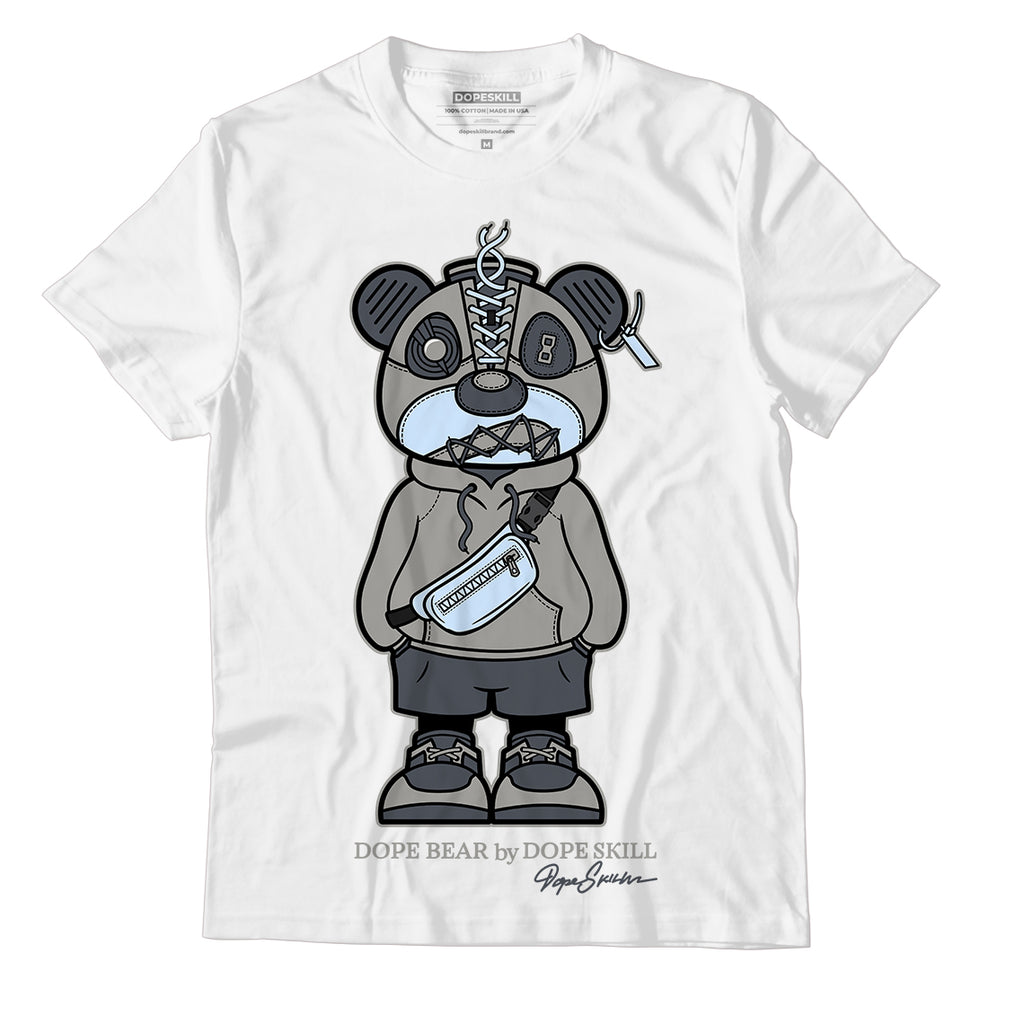 Jordan 11 Cool Grey DopeSkill T-Shirt Sneaker Bear Graphic, hiphop tees, grey graphic tees, sneakers match shirt - White