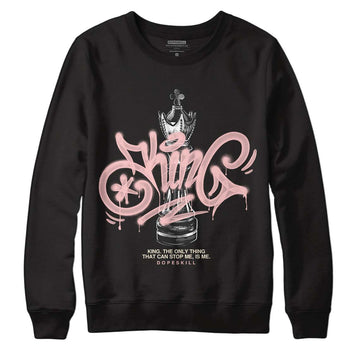 Jordan 1 High OG WMNS Washed Pink DopeSkill Sweatshirt King Chess Graphic Streetwear - Black