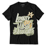 Jordan 5 Jade Horizon DopeSkill T-Shirt LOVE Graphic - Black 