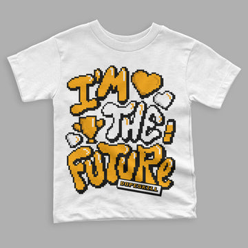 Taxi Yellow Toe 1s DopeSkill Toddler Kids T-shirt I'm The Future Graphic - White 