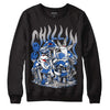 True Blue 1s DopeSkill Sweatshirt Chillin Graphic - Black