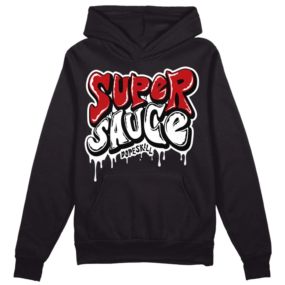 Jordan 13 Retro Playoffs DopeSkill Hoodie Sweatshirt Super Sauce Graphic Streetwear - Black