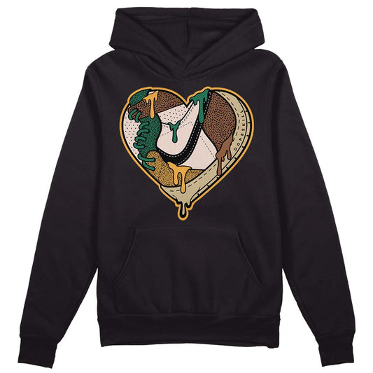 Safari Dunk Low DopeSkill Hoodie Sweatshirt Heart Jordan Graphic - Black 