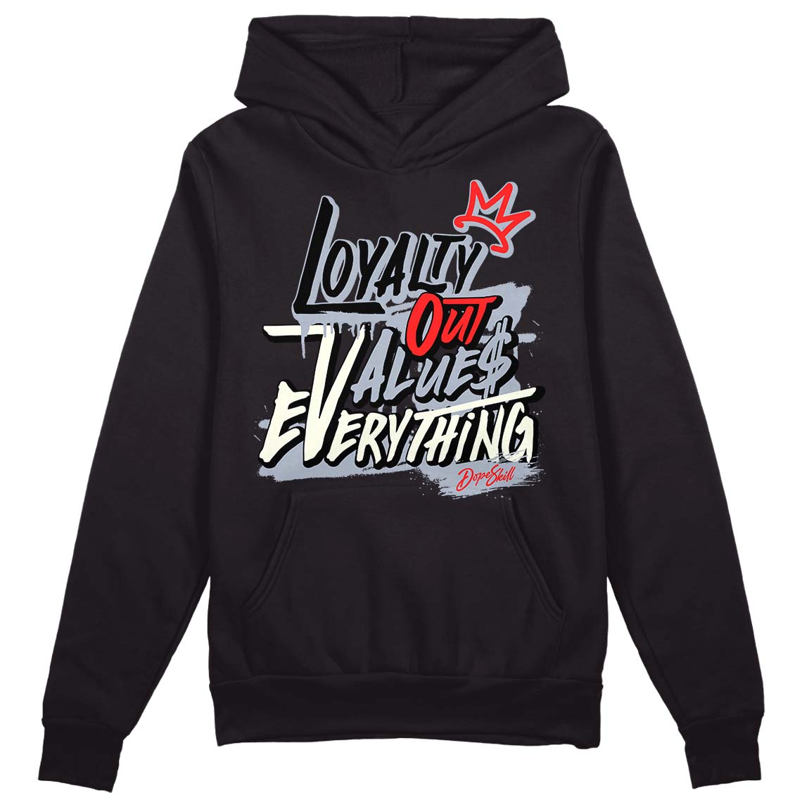 Jordan 3 Retro White Cement Reimagined DopeSkill Hoodie Sweatshirt LOVE Graphic Streetwear - Black