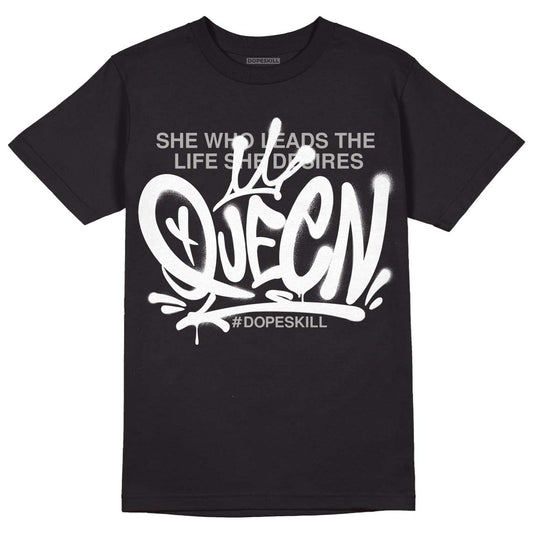 Jordan 1 High 85 Black White DopeSkill T-Shirt Queen Graphic Streetwear  - Black