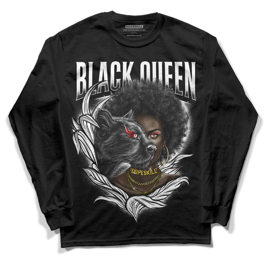 Jordan 1 High 85 Black White DopeSkill Long Sleeve T-Shirt New Black Queen Graphic Streetwear  - Black 