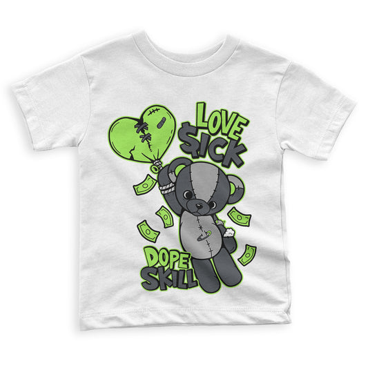Green Bean 5s DopeSkill Toddler Kids T-shirt Love Sick Graphic - White 