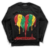 Black History Collection DopeSkill Long Sleeve T-Shirt Juneteenth Heart Graphic - Black