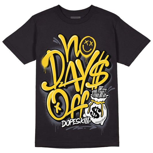 Lightning 4s DopeSkill T-Shirt No Days Off Graphic - Black