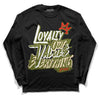 Travis Scott x Jordan 1 Low OG “Olive” DopeSkill Long Sleeve T-Shirt LOVE Graphic Streetwear - Black