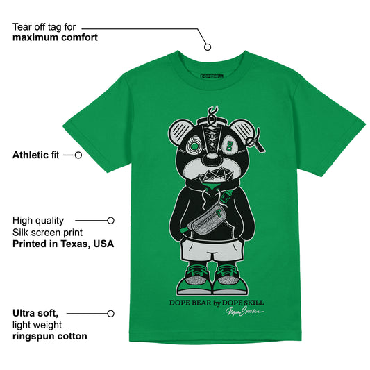 AJ 3 Pine Green DopeSkill Pine Green T-shirt Sneaker Bear Graphic