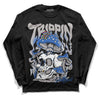 True Blue 1s DopeSkill Long Sleeve T-Shirt Trippin Graphic - Black