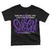 Court Purple 13s DopeSkill Toddler Kids T-shirt Queen Graphic - Black 